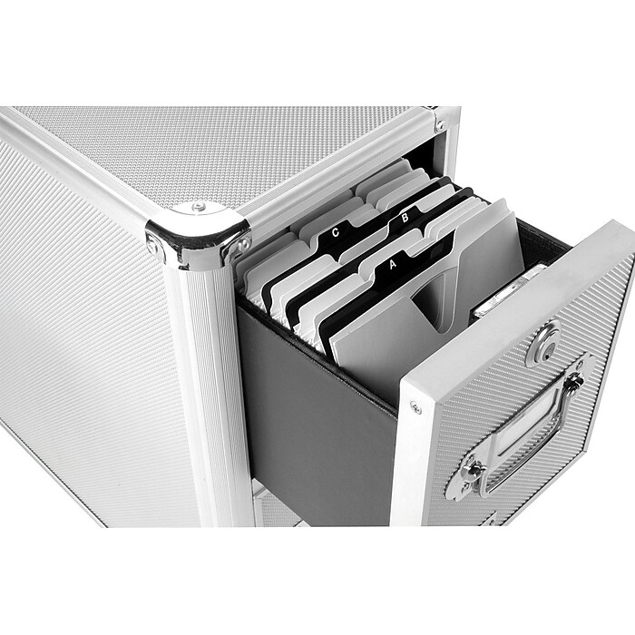 Find It IdeaStream Vaultz CD File Guides, A-Z , Black (VZ01176