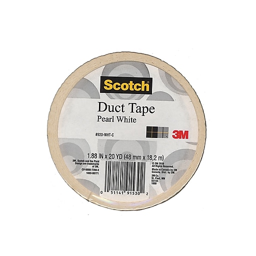 Scotch Duct Tape 1.88-Inch by 20-Yard Pearl White 
