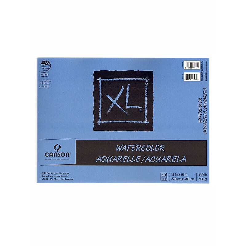 Canson XL Series 12" x 9" Wire Bound Drawing Sketch Pad, 10 Sheets/Pad (MCXC40007742803) image 1