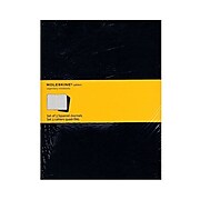 Moleskine Cahier Journals Black, Graph 7 1/2 In. X 9 3/4 In. Pack Of 3, 120 Pages Each [Pack Of 3] (3PK-9788883705021)