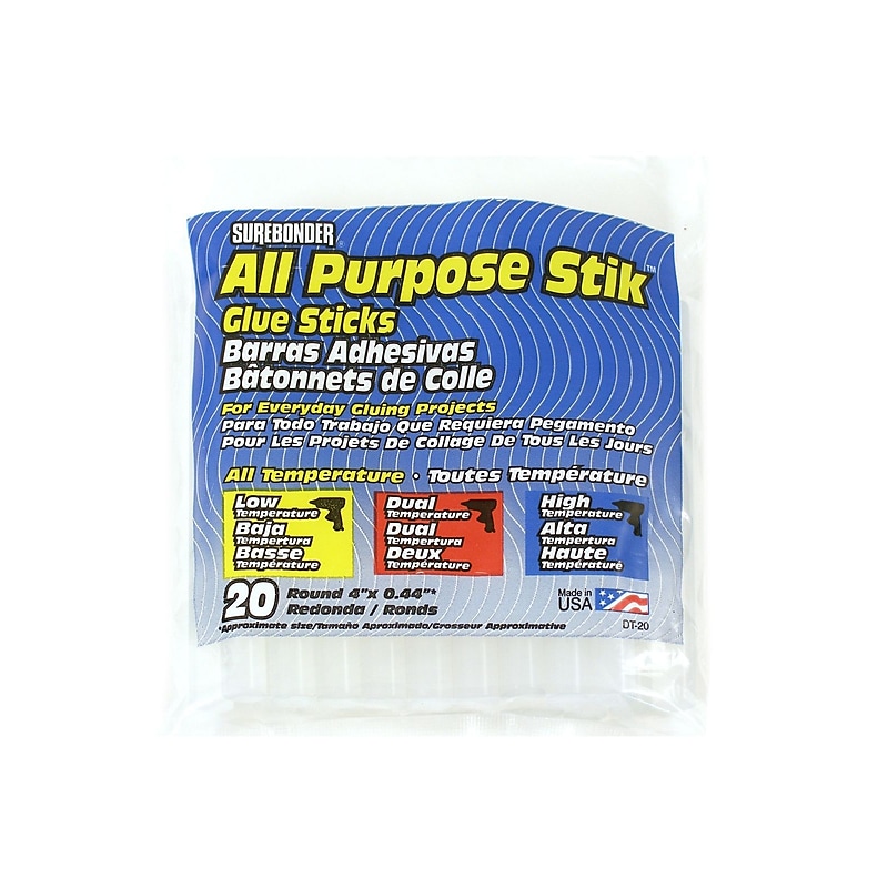 Surebonder Glue Sticks, 4 oz., White, 6/Pack (71917-PK6) image 1