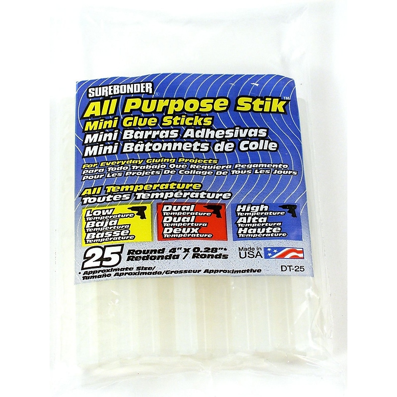 Surebonder Glue Sticks, 0.28 oz., White, 12/Pack (65425-PK12) image 1