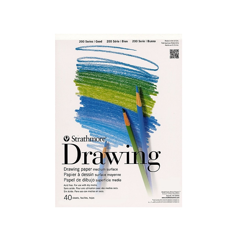 Strathmore Student Art Drawing Paper Pad 11 In. X 14 In. [Pack Of 3] (3PK-25-011-1) image 1
