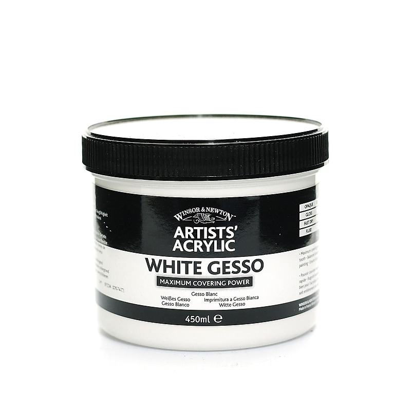 Winsor  And  Newton Artists' Acrylic Gesso White 450 Ml (3050920) image 1