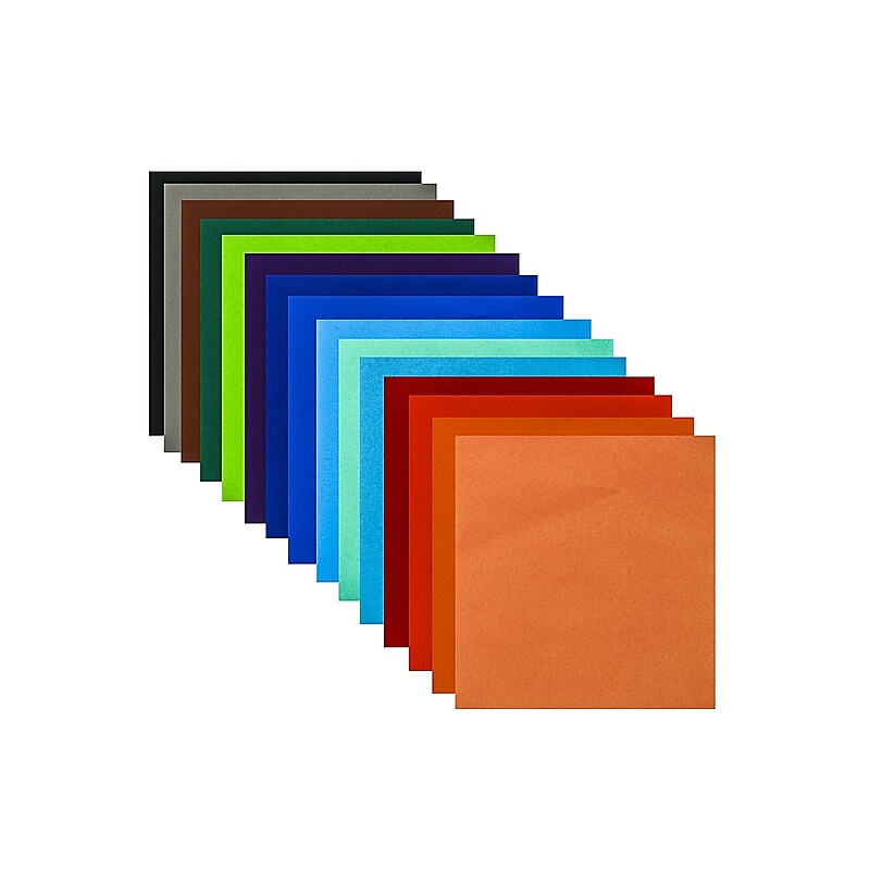 Yasutomo Fold'Ems Origami Paper 5.87" Multicolor, 100/Sheets, 3/Pack (12291-PK3) image 1