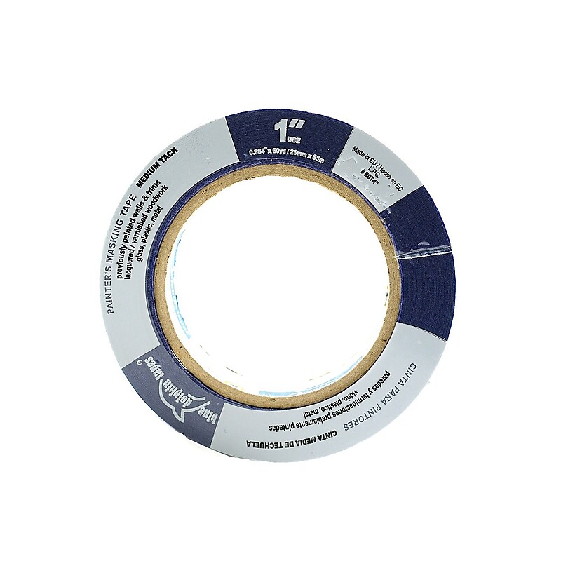 Blue Dolphin Tapes Painter'S Tape For Professionals 1 In. X 180 Ft. [Pack Of 6] (6PK-BDT 0100) image 1