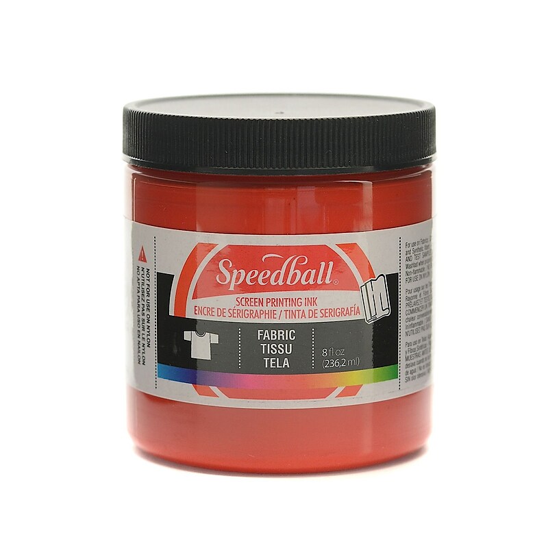 Speedball Fabric Screen Printing Ink Red 8 Oz. [Pack Of 3] (3PK-4561) image 1
