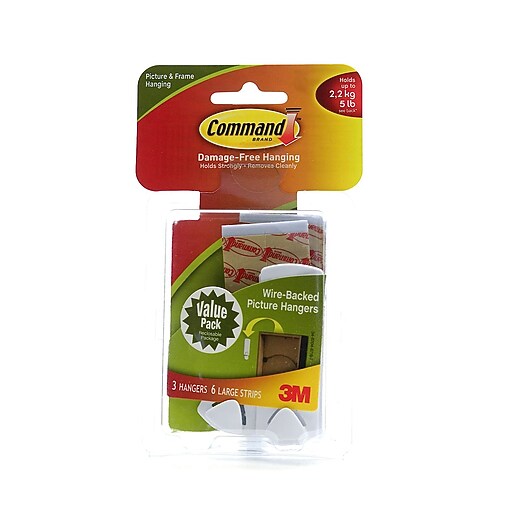 3M Removable Picture Hangers For WireBacked Mounted Work [Pack Of 2