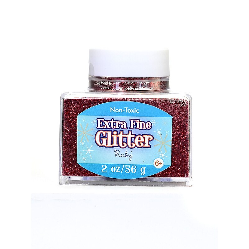 Advantus Corp Extra Fine Glitter Ruby 2 Oz. Stackable Jar [Pack Of 4] (4PK-SUL50864) image 1
