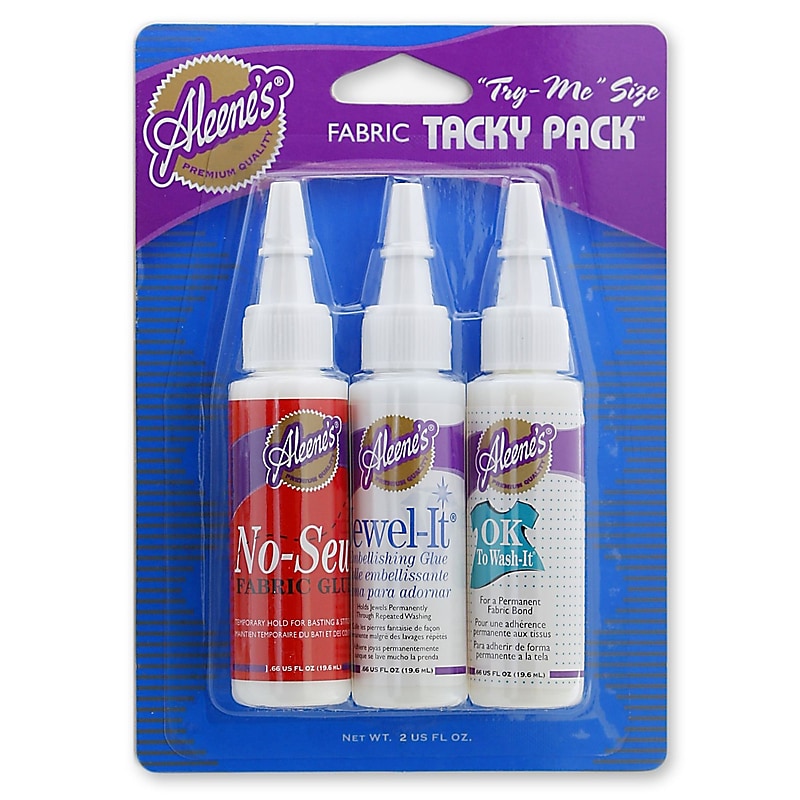 Aleene'S Fabric Tacky Pack 2 Oz. Bottles Set Of 3 [Pack Of 9] (9PK-25805) image 1