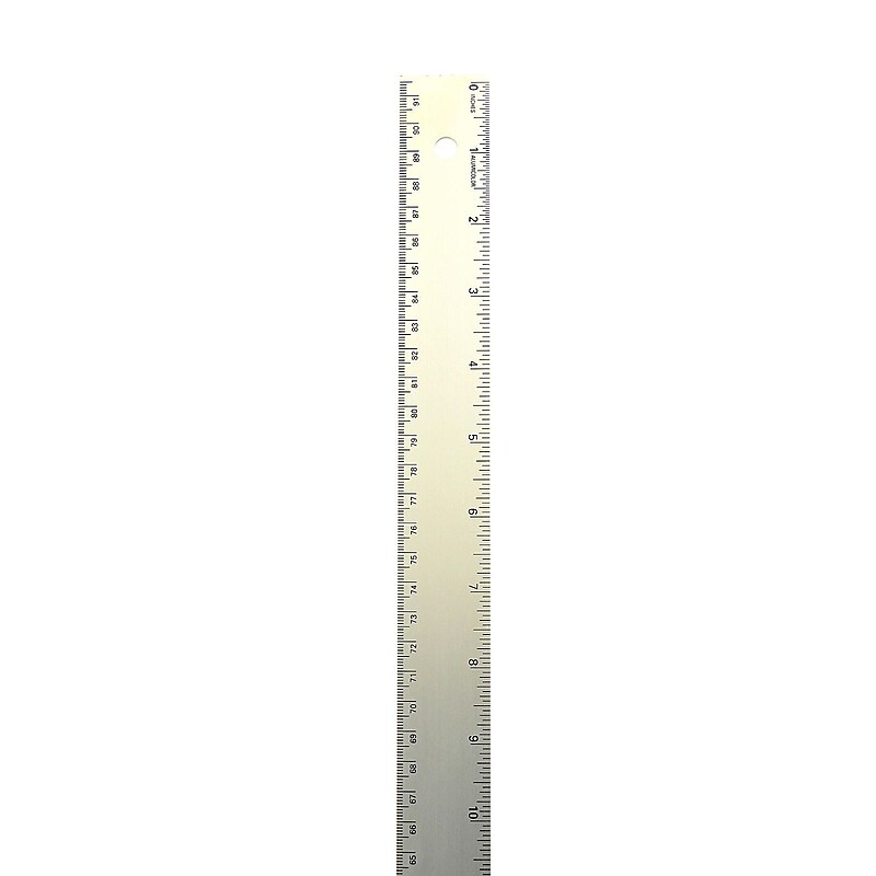 Alumicolor Straight Edges With Center Finding Backs Silver (1596-1) image 1