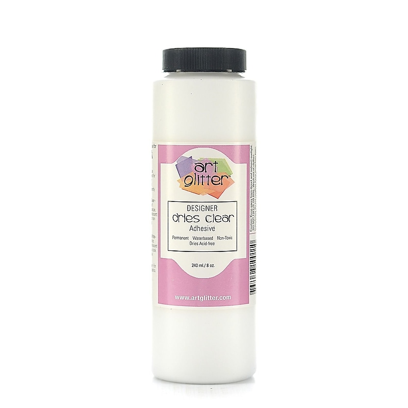 Art Institute Glitter Designer Dries Clear Adhesive, 8.2 oz., 2/Pack (74719-PK2) image 1