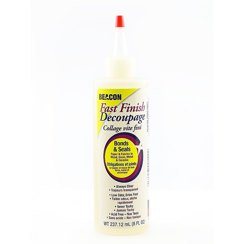 Beacon Fast Finish Decoupage Adhesive, 8 Oz., 2/Pk (2PK-FD8OZBOT06) image 1