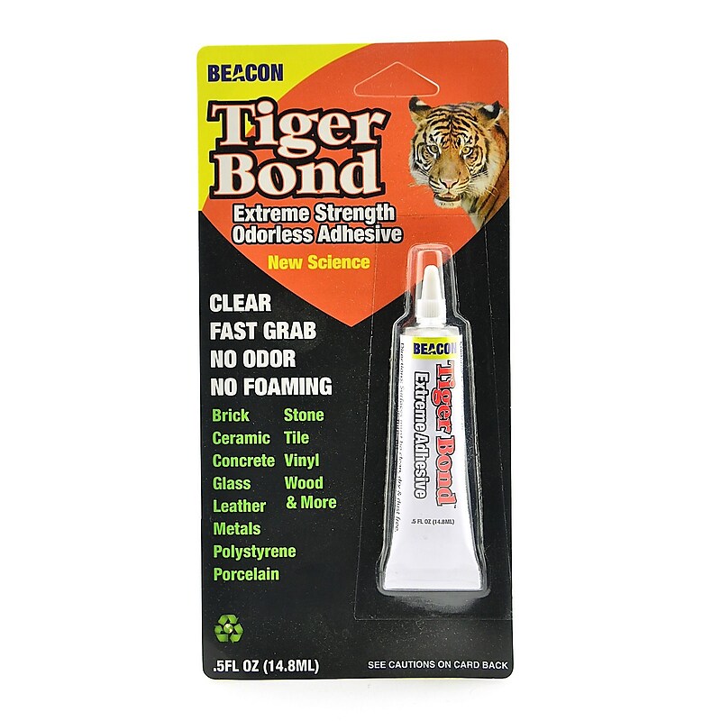Beacon Tiger Bond Extreme Adhesive 0.5 Oz. Tube [Pack Of 3] (3PK-TB50ZTBC06) image 1