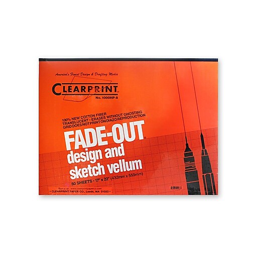 ClearPrint 8" x 8" Sketch Pad, 50 Sheets/Pad (86214) Staples