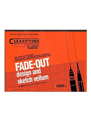 Clearprint Fade Out Design And Sketch Vellum Isometric 8 12 In X 11 In 10005410