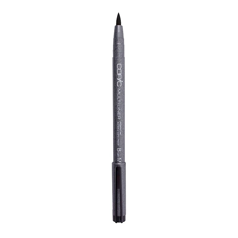 Copic Multiliners Brush-M Black [Pack Of 6] (6PK-MLBM) image 1