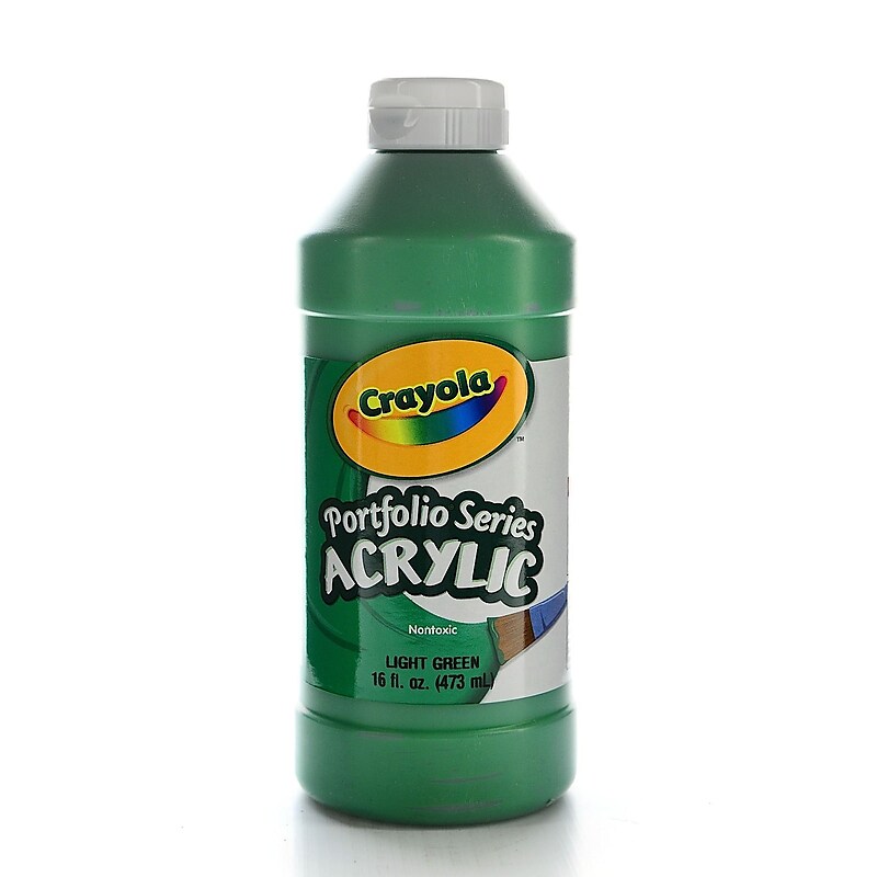 Crayola Portfolio Series Acrylic Paint Light Green 16 Oz. [Pack Of 2] (2PK-20-4016-313) image 1