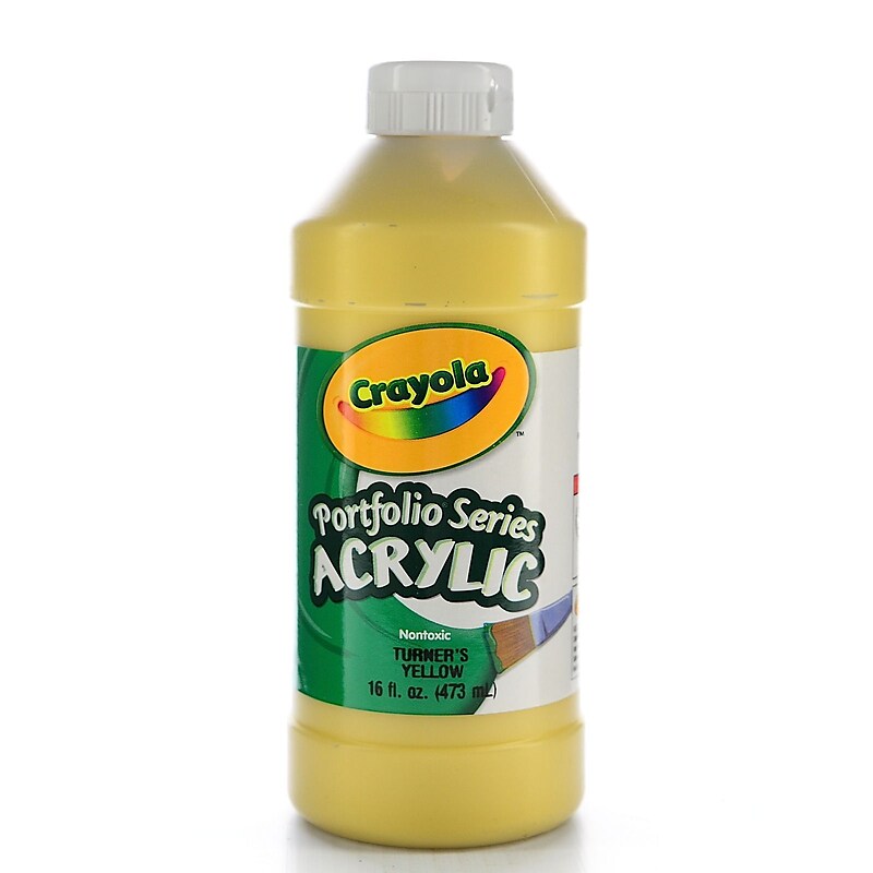 Crayola Portfolio Series Acrylic Paint Turner'S Yellow 16 Oz. [Pack Of 2] (2PK-20-4016-730) image 1