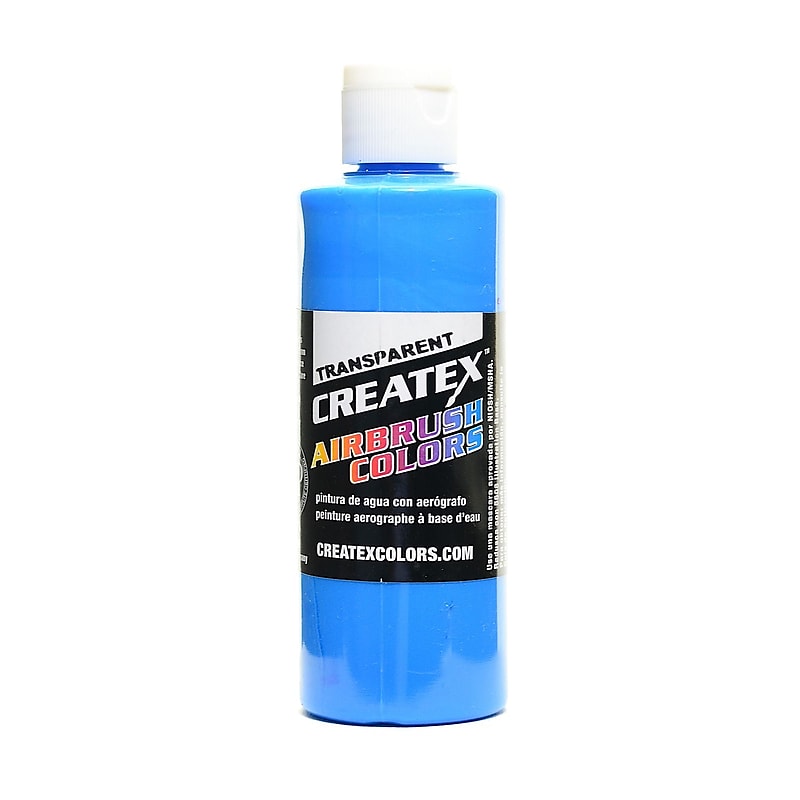 Createx Airbrush Colors Transparent Caribbean Blue 4 Oz. [Pack Of 3] (3PK-5105-04) image 1