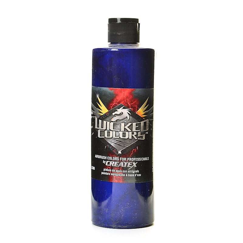 Createx Wicked Colors Deep Blue Paint 16 Oz. (W008-16) image 1