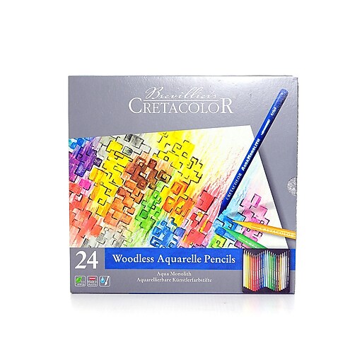 Cretacolor Aqua Monolith Pencil Set Set Of 24 (1525024) Staples