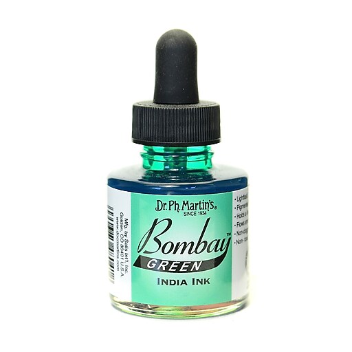 Dr. Ph. Martin'S Bombay India Ink 1 Oz. Green [Pack Of 4] (4PK800815