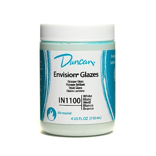 Duncan Envision Glazes White Opaque 4 Oz. [Pack Of 4] (4PKIN11004