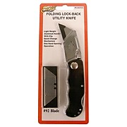 Excel Folding Lock-Back Utility Knife Utility Knife With 3 Blades [Pack Of 2] (2PK-16055)