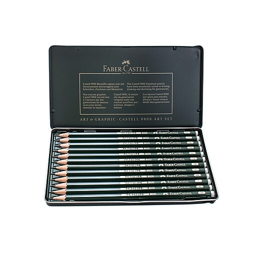 FaberCastell 9000 Graphite Sketch Pencil Sets Art 8B 2H Set Of 12 (119065) Staples