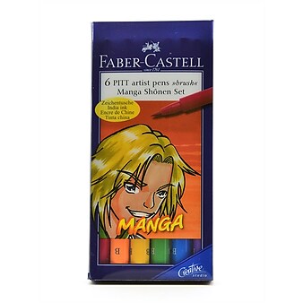 Faber-Castell Manga Pen Sets Manga Shonen Set Of 6 (167131)