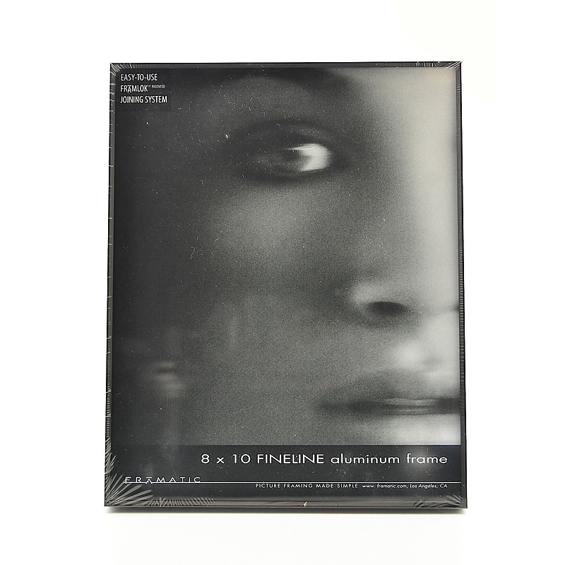 Framatic Fineline Aluminum Frames Black 8 In. X 10 In. (F0810B) image 1