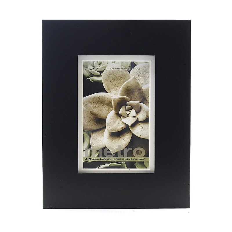 Framatic Metro Seamless Panel Frames Black 4 In. X 6 In. 4 In. X 6 In. Opening (00406B) image 1