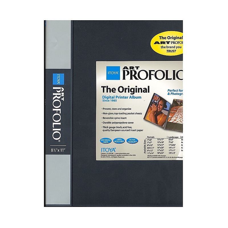 Itoya Art Profolio Storage/Display Book 8 1/2 In. X 11 In. 12 [Pack Of 3] (3PK-IA-12-8-12) image 1
