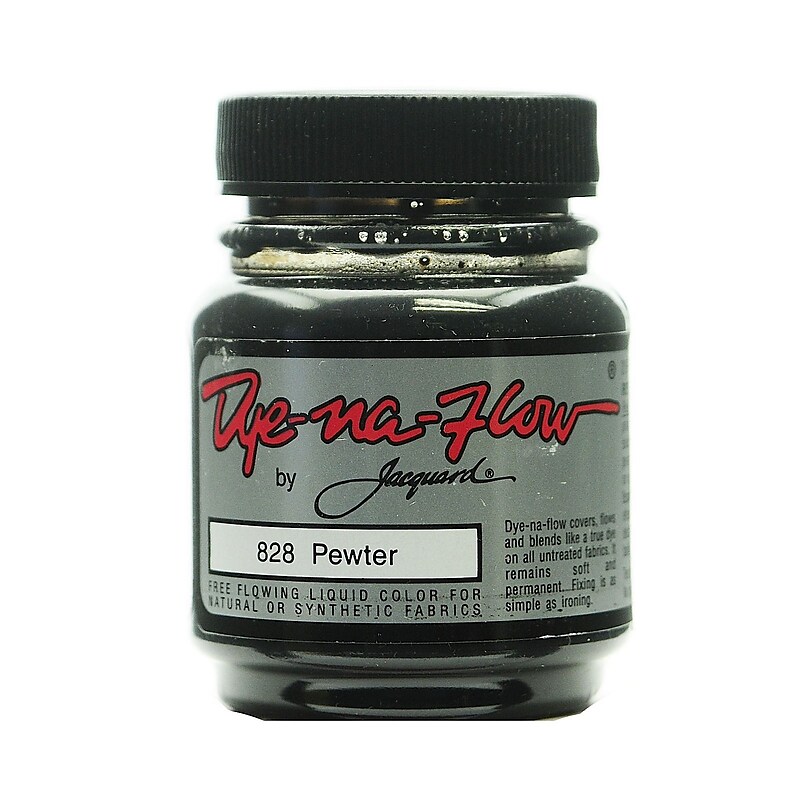 Jacquard Dye-Na-Flow Fabric Colors Pewter 2 1/4 Oz. 828 [Pack Of 4] (4PK-JAC1828) image 1