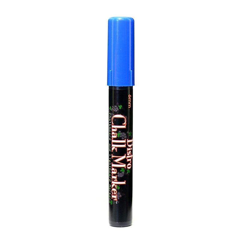 Marvy Uchida Bistro Chalk Markers Blue Broad Point [Pack Of 6] (6PK-480S-3) image 1