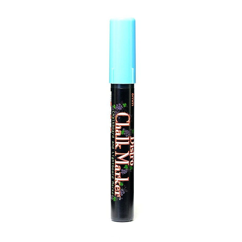 Marvy Uchida Bistro Chalk Markers Fluorescent Blue Broad Point [Pack Of 6] (6PK-480S-F3) image 1