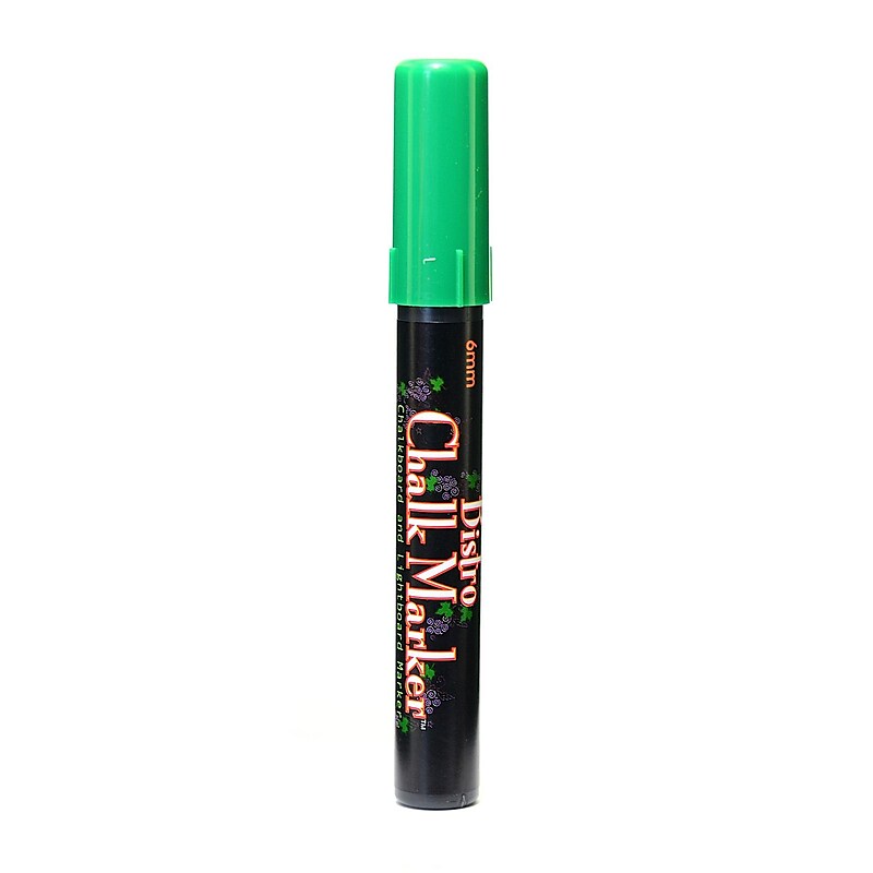 Marvy Uchida Bistro Chalk Markers Green Broad Point [Pack Of 6] (6PK-480S-4) image 1