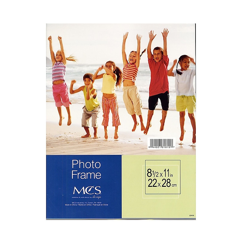 Mcs Clear Acrylic Frames 8.5 In. X 11 In. Single Vertical [Pack Of 3] (3PK-31815) image 1
