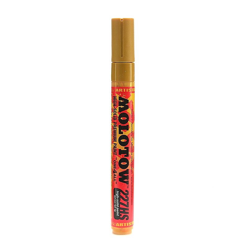Molotow One4All Acrylic Paint Markers 4 Mm Ochre Brown Light 208 [Pack Of 3] (3PK-227.225) image 1