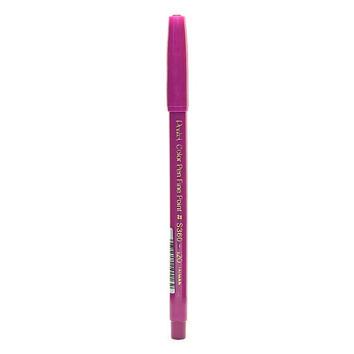 Pentel Color Pens Magenta 120 [Pack Of 24] (24PKS360120) at Staples