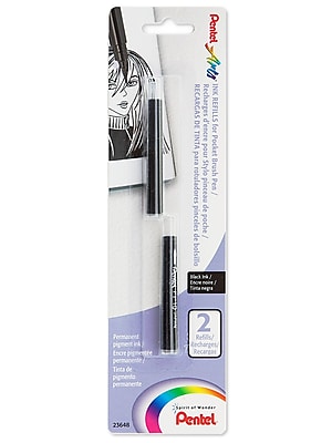Pentel Pocket Brush Pen Set Black | Pen Store - View #2