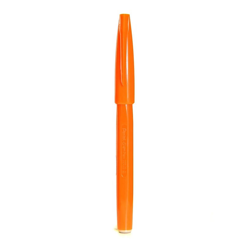 Pentel Sign Pen Orange Each [Pack Of 12] (12PK-S520-F) image 1