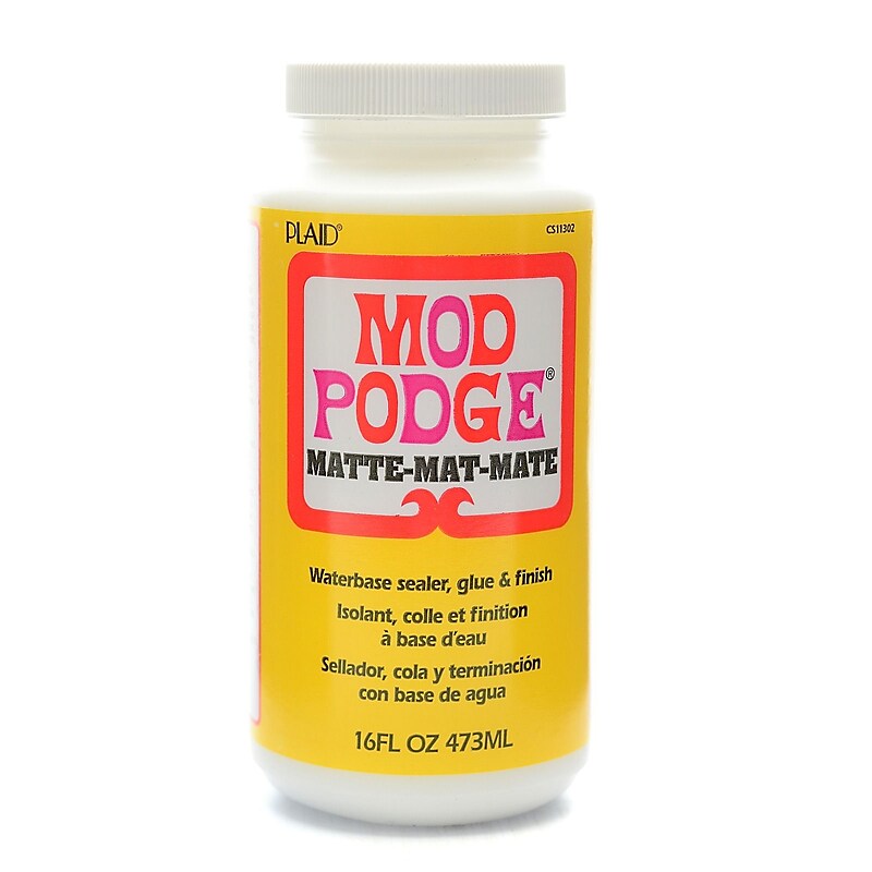 Plaid Mod Podge Medium Matte, 16 oz., Clear, 2/Pack (58362-PK2) image 1