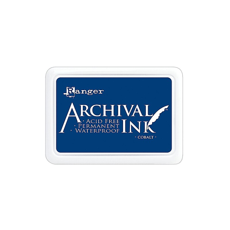 Ranger Archival Ink Cobalt 2 1/2 In. X 3 3/4 In. Pad [Pack Of 3] (3PK-AIP31444) image 1