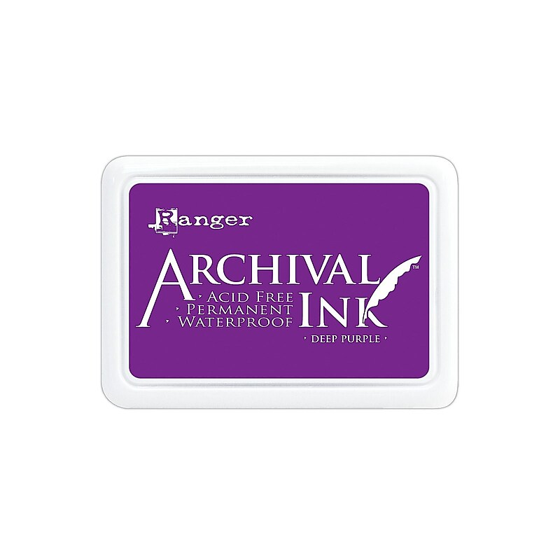 Ranger Archival Ink Deep Purple 2 1/2 In. X 3 3/4 In. Pad [Pack Of 3] (3PK-AIP30430) image 1