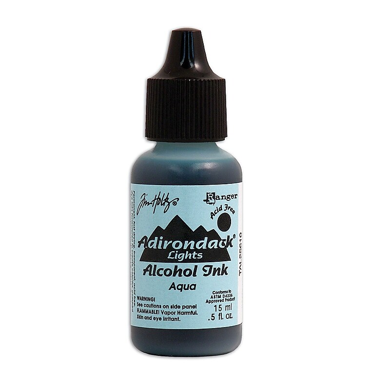 Ranger Tim Holtz Adirondack Alcohol Ink Bottles, Aqua Lights, 6/Pack (6PK-TAL25610) image 1
