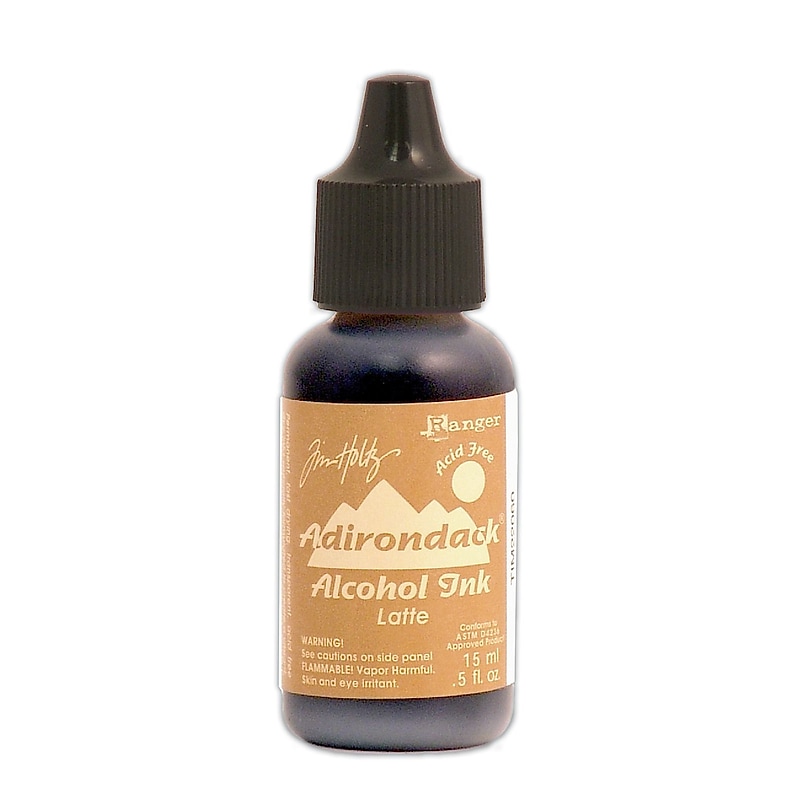 Ranger Tim Holtz Adirondack Alcohol Ink Bottles, Latte Earthtones, 6/Pack (6PK-TIM22060) image 1