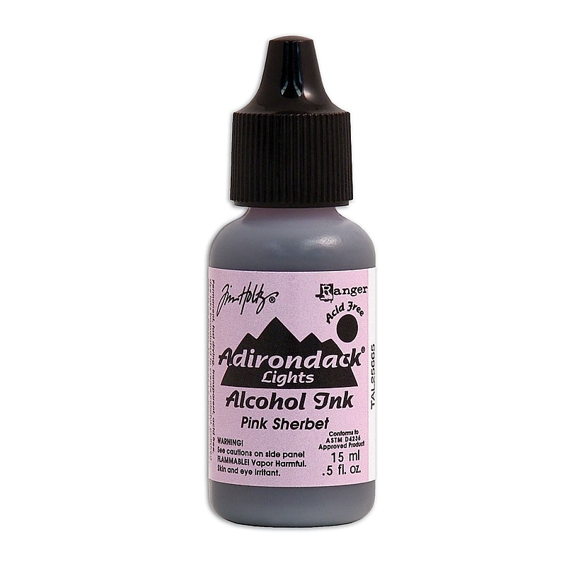 Ranger Tim Holtz Adirondack Alcohol Ink Bottles, Pink Sherbet Lights, 6/Pack (6PK-TAL25665) image 1
