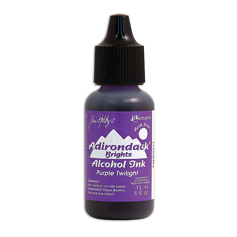 Ranger Tim Holtz Adirondack Alcohol Ink Bottles, Purple Twilight Brights, 6/Pack (6PK-TAB25511) image 1